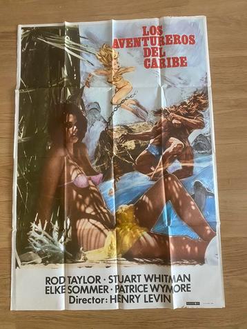 Vintage filmposter uit Spanje - B movie poster 100 x 70 cm