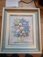 Schilderij Rick Theunissen - Bloemen in vaas, Antiek en Kunst, Ophalen of Verzenden