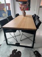 Hardhouten eettafel en stoelen van Table du Sud, Huis en Inrichting, Tafels | Eettafels, Ophalen, Vijf personen of meer, Rechthoekig