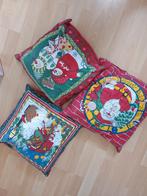 Kerstkussens - Set van 3, Ophalen of Verzenden, Gebruikt, Rood, Vierkant