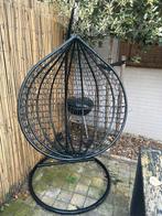 Schommel Ei Stoel + Teddy Kussenset, Tuin en Terras, Ophalen of Verzenden, Zo goed als nieuw, Metaal