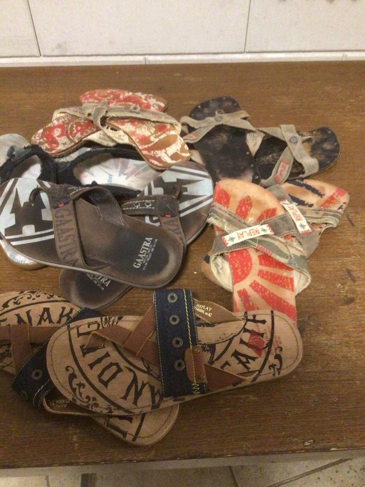 Heren zomer slippers Gaastra , Replay, Findlay maat 42, Kleding | Heren, Schoenen, Zo goed als nieuw, Slippers, Overige kleuren