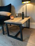 Bijzettafel eikenhout organische randen, Ophalen, 50 tot 100 cm, Eikenhout, Nieuw