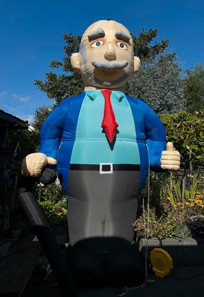 Abraham opblaaspop te huur aangeboden, Hobby en Vrije tijd, Feestartikelen | Verhuur, Gebruikt, Abraham of Sarah, Ophalen