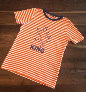 🦁 HEMA Mt 122 128 LEEUW shirt oranje jongen beschikbaar voor biedingen