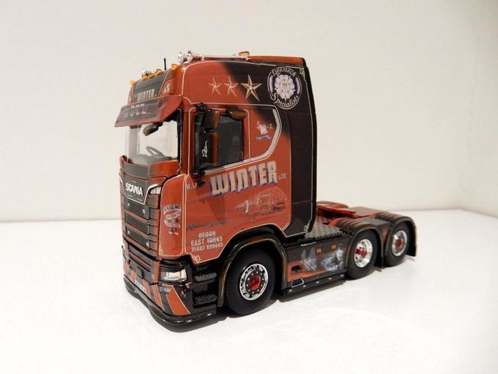 Tekno Scania Next Gen S650 Highline trekker WINTER B-keus, Hobby en Vrije tijd, Modelauto's | 1:50, Zo goed als nieuw, Bus of Vrachtwagen