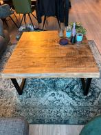 Boomstam Salontafel 100x100cm, Ophalen, Gebruikt, 100 tot 150 cm, Vierkant