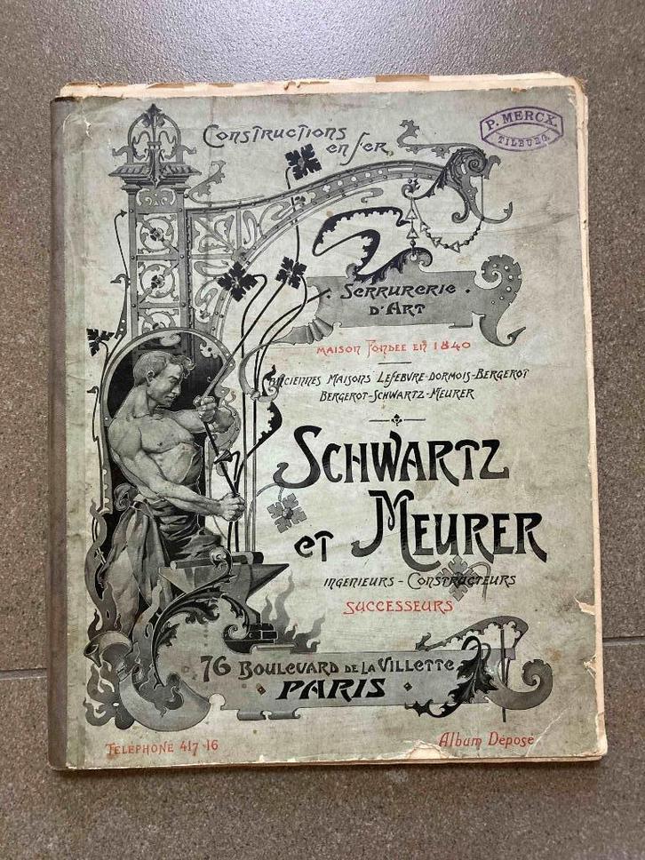 Boek smeedwerk serres Schwartz et Meurer	antiek, Boeken, Techniek, Gelezen, Ophalen of Verzenden