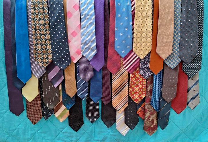 45 prachtige stropdassen, Kleding | Heren, Stropdassen, Zo goed als nieuw, Overige kleuren, Ophalen of Verzenden