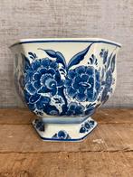 Antiek Delfts blauw miniatuur cachepot/ bloempot i.z.g.s., Ophalen of Verzenden