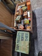 Opruiming 5 tientjes Ophalen winkelblik en doos vol, Verzamelen, Blikken, Ophalen, Zo goed als nieuw, Overige