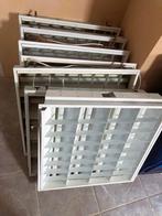 7x TL lampen bak systeem plafond 60x60 + 1 GRATIS, Ophalen, Gebruikt, Metaal