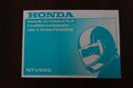 Honda NTV650 1992 motorrad fahrer handbuch manuel conducteur, Motoren, Handleidingen en Instructieboekjes, Ophalen of Verzenden