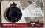 Coincard 80 jaar Beatrix 80 jaar penning 2018, Postzegels en Munten, Munten | Nederland, Ophalen of Verzenden, Koningin Beatrix