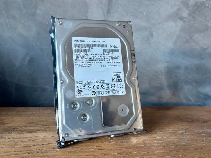 3TB HGST / Hitachi SATA Harde Schijf, Computers en Software, Harde schijven, Zo goed als nieuw, Desktop, Intern, HDD, SATA, Ophalen of Verzenden