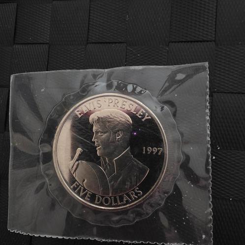 Elvis Presley 1997 Marshall Eilanden $5 Munt, Postzegels en Munten, Munten | Nederland, Losse munt, Overige waardes, Vóór koninkrijk