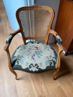 Vintage fauteuil licht beschadigd, Huis en Inrichting, Ophalen, Gebruikt, Riet of Rotan, Minder dan 75 cm