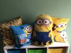 Vier sierkussens van de Minions, Ophalen of Verzenden, Gebruikt, Kleed of Kussen