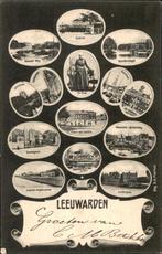 Leeuwarden met 14 zeer oude afb. uitg S.A. Markus, Verzenden, Voor 1920, Gelopen, Friesland