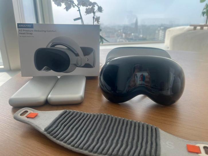 Apple Vision Pro 512GB + Accessoires + AppleCare, Spelcomputers en Games, Virtual Reality, Zo goed als nieuw, Overige platformen