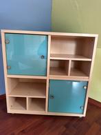 Mooie kast/ commode met 2 glazen deuren te koop, Ophalen, Zo goed als nieuw, Minder dan 150 cm, Minder dan 100 cm