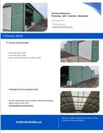 Stalen loodsen 2 x220m2 / 1x 1980m2, Ophalen, Zo goed als nieuw, IJzer