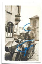 Harley Davidson zijspan motor berijder hoed, Foto, Ophalen of Verzenden, Zo goed als nieuw, Voor 1940