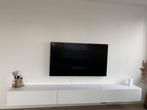 Tv meubelkast zwevend hoogglans wit 300cm, Huis en Inrichting, Kasten | Televisiemeubels, Ophalen, Zo goed als nieuw, 200 cm of meer