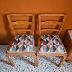 Set Art Deco Stoelen nieuw gestoffeerd zeer goede staat, Ophalen of Verzenden