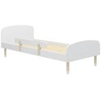 Flexa dots bed met uitval beveiliging (Wit), Ophalen of Verzenden, Zo goed als nieuw, 180 cm of meer, 85 tot 100 cm