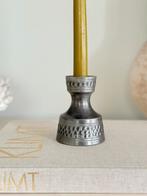 Mid-Century vintage Noorse tinnen kandelaar, Ophalen of Verzenden, Overige materialen