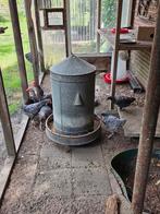 Vintage zinken voedertoren kippen, Dieren en Toebehoren, Dierenvoeding, Ophalen, Pluimvee