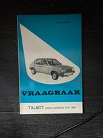 Vraagbaak Talbot Horizon, Auto diversen, Handleidingen en Instructieboekjes, Ophalen of Verzenden