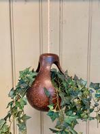 Vintage hangpot bloempot keramiek retro 50/60/70 Germany, Tuin en Terras, Bloempotten, Ophalen, Gebruikt, Rond, Binnen