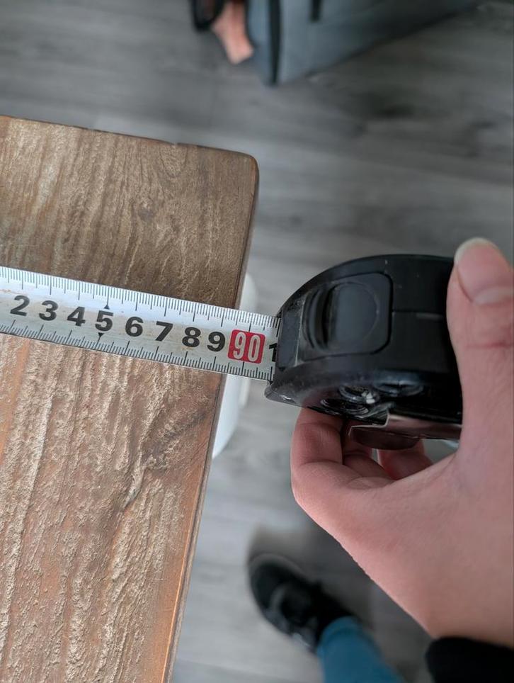 Leuke eettafel te koop, Huis en Inrichting, Tafels | Eettafels, Gebruikt, 50 tot 100 cm, 150 tot 200 cm, Rechthoekig, Ophalen