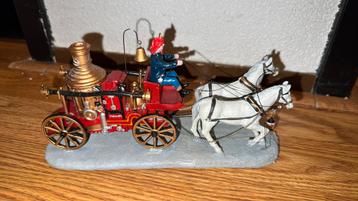 Kerstdorp Paard en Wagen Decoratie beschikbaar voor biedingen