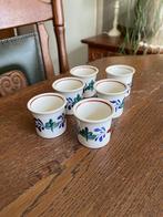 Boerenbont Eierdopjes - Set van 6, Antiek en Kunst, Antiek | Servies los, Ophalen of Verzenden