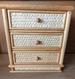 VINTAGE MINI LADEKAST-LADENKASTJE voor b.v SIERADEN, Minder dan 50 cm, Gebruikt, Verzenden, 3 of 4 laden