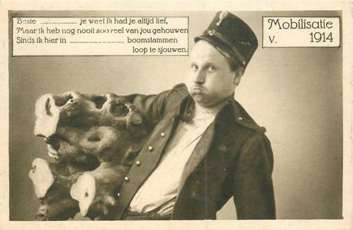 (388-513-031) Militaria Mobilisatie 1914, Verzamelen, Ansichtkaarten | Nederland, Zuid-Holland, Verzenden