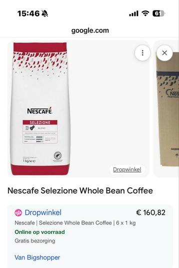 Nescafe Selezione Koffiebonen 1kg - Nieuw! beschikbaar voor biedingen