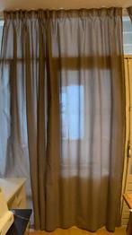 Set van 8 grijze gordijnen – 270 x 145 cm, Huis en Inrichting, Stoffering | Gordijnen en Lamellen, Ophalen, 100 tot 150 cm, 200 cm of meer