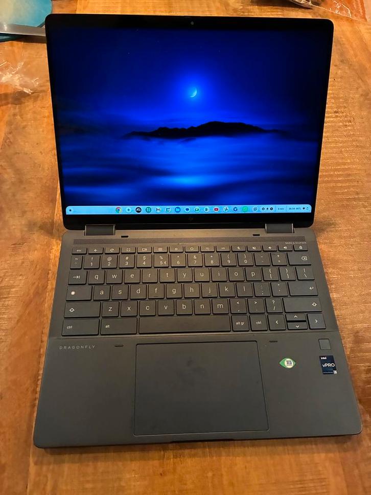 HP Elite Dragonfly Chromebook, Computers en Software, Windows Laptops, Zo goed als nieuw, 13 inch, SSD, Onbekend, 16 GB, Met touchscreen