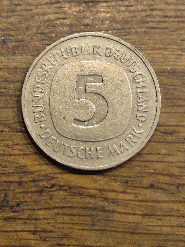 Duitsland - 5 Mark 1975 J, Postzegels en Munten, Munten | Europa | Niet-Euromunten, Verzenden, Duitsland, Losse munt