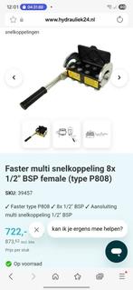 Faster Multi Snelkoppeling 8x1/2 BSP Female, Ophalen of Verzenden, Zo goed als nieuw