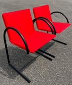 Set van 2 rode cirkel stoelen, Metaform, postmodern design, Ophalen, Zo goed als nieuw, Rood