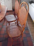 4 vintage eetkamer stoelen ontwerp Thonet, Huis en Inrichting, Stoelen, Vier, Gebruikt, Bruin, Hout