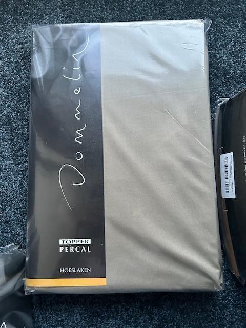 Dommelin Topper Hoeslaken 210/210  Percal Katoen, Huis en Inrichting, Slaapkamer | Beddengoed, Nieuw, Hoeslaken of Sloop, Tweepersoons