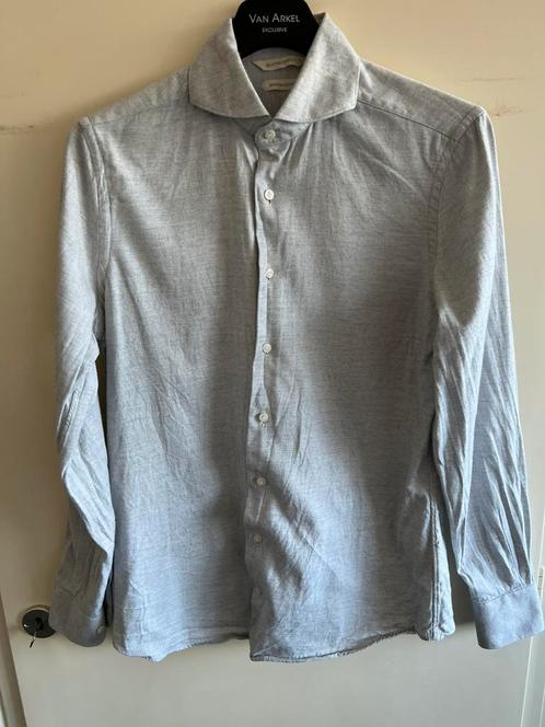 Suitsupply Egyptisch Katoenen Overhemd Maat 37/38 Lichtgrijs, Kleding | Heren, Overhemden, Zo goed als nieuw, Halswijdte 38 (S) of kleiner