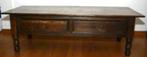 Te koop; een mooie donkerkleurige salontafel, Huis en Inrichting, Tafels | Salontafels, Ophalen, Gebruikt, 100 tot 150 cm, Eikenhout
