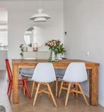 Teakhouten Eettafel - 160x90cm - DIT WEEKEND OPHALEN BREDA, Ophalen, Gebruikt, Teakhout, 50 tot 100 cm